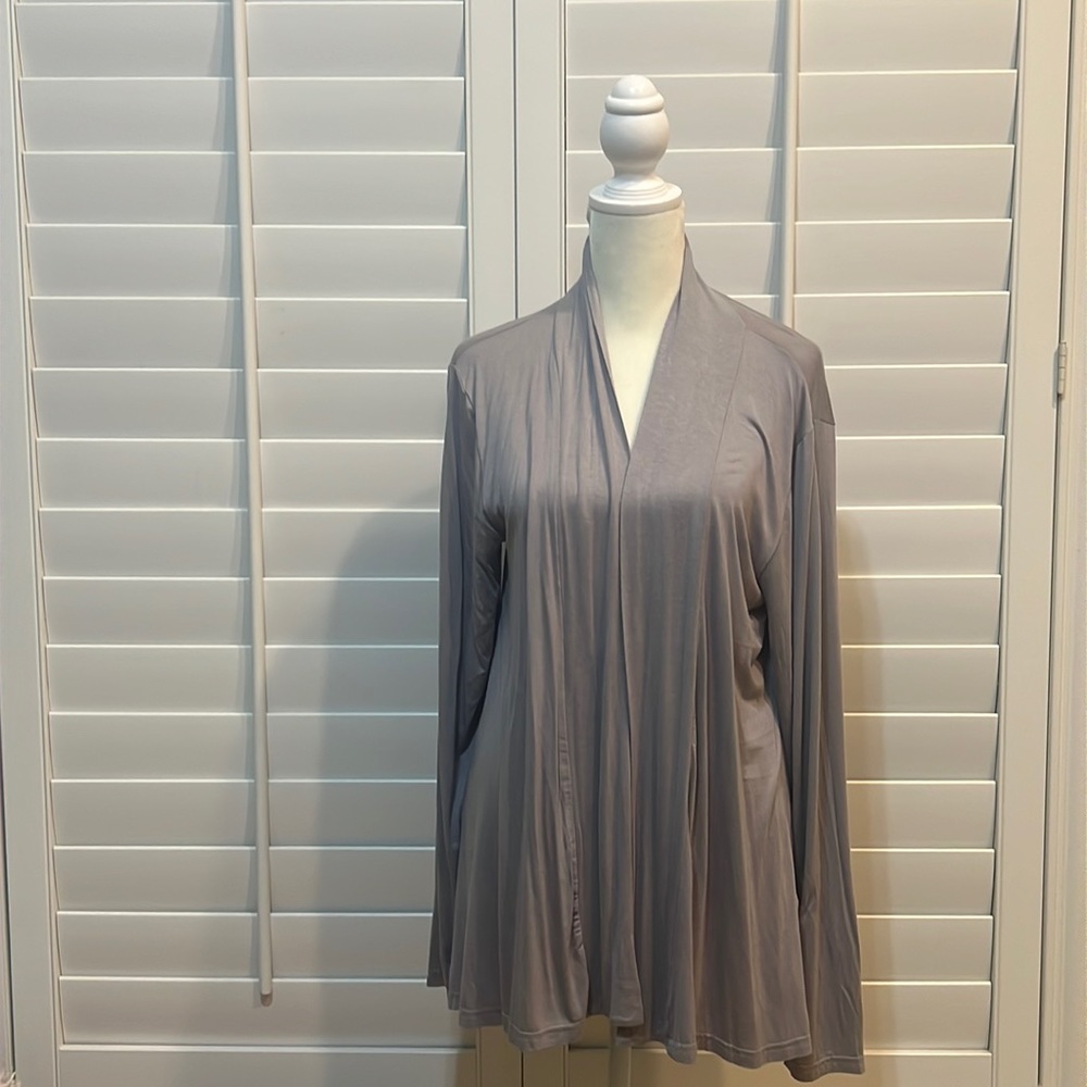 Grey light weight cardigan; NWT